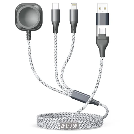 Multi Charging USB-C Cable with Apple Watch Charger