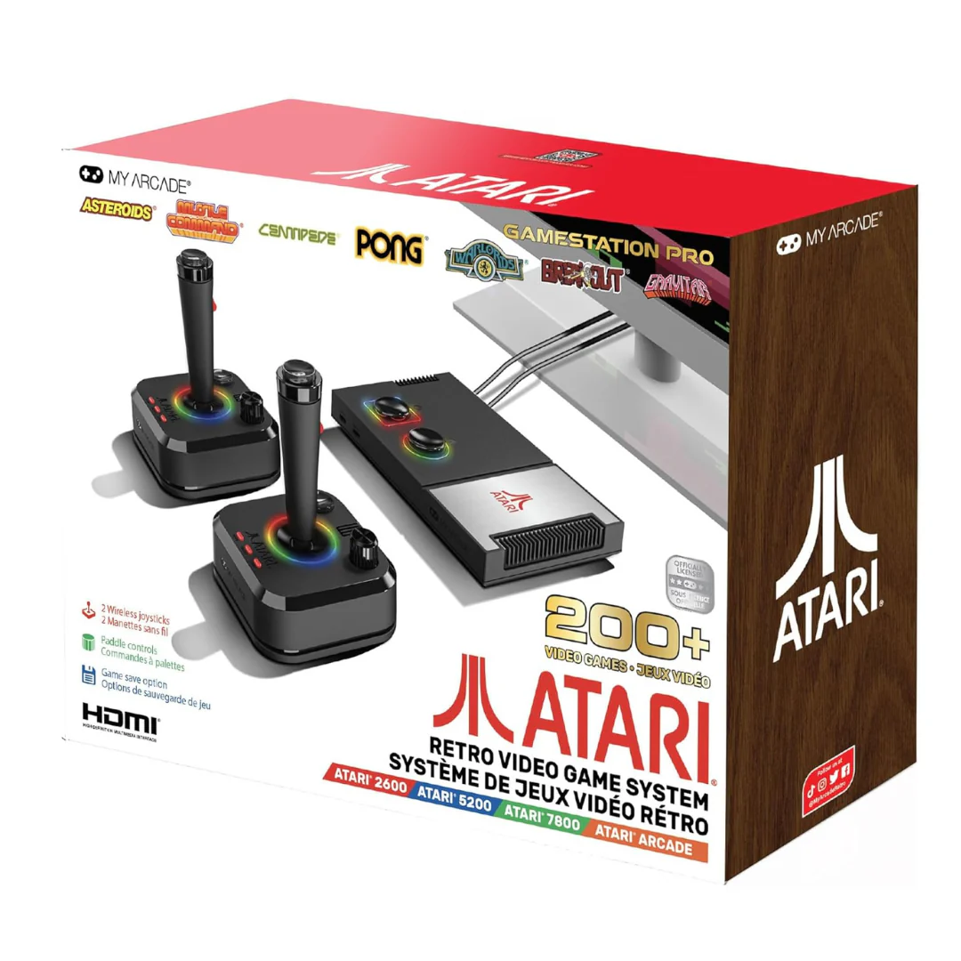 My Arcade Atari Game Station Pro: Video Game Console With 200+ Games