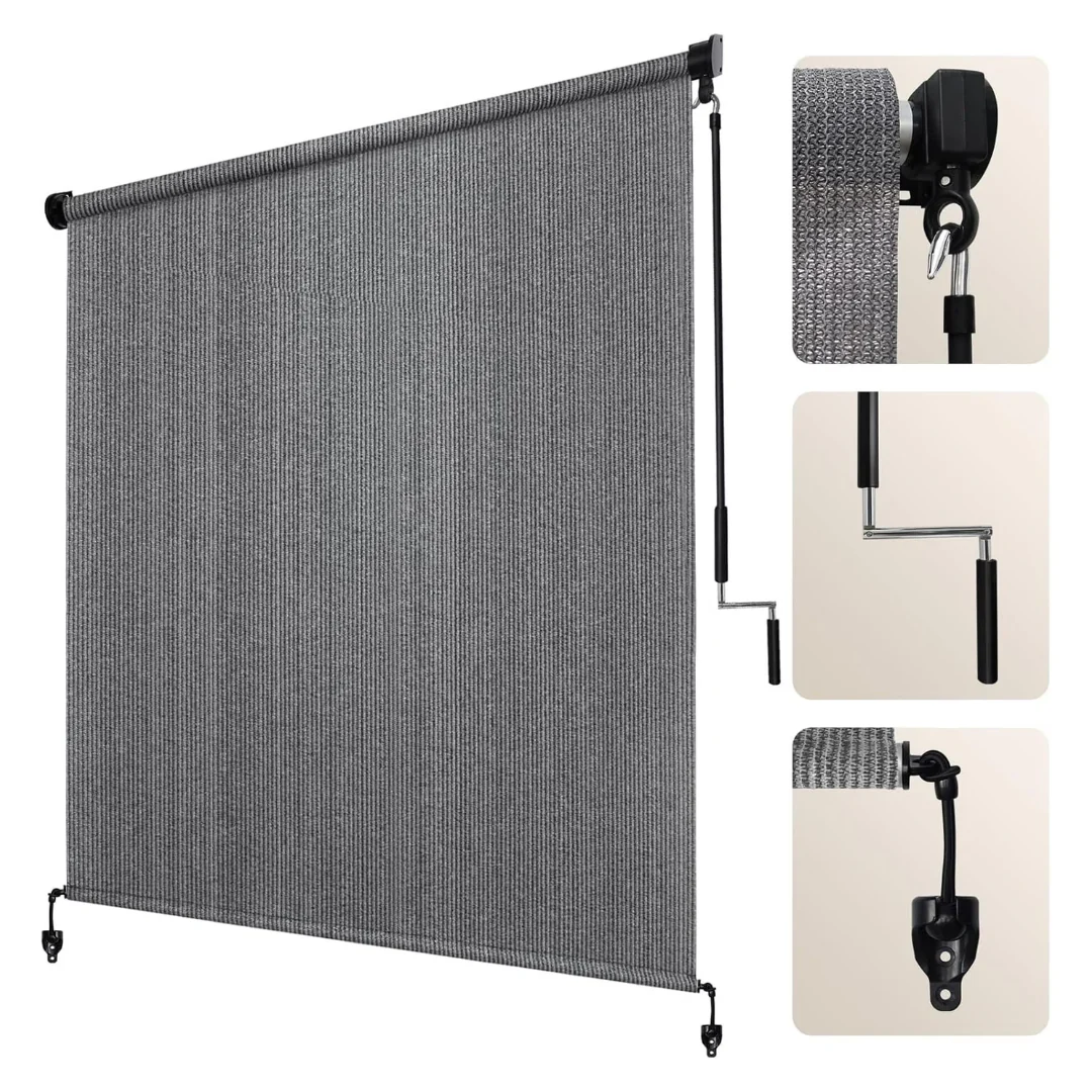 Naway 8ft x 6ft Cordless Outdoor Roller Shades