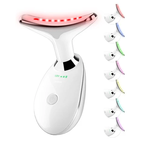 Neck & Face Massager with 7-Color Light Therapy
