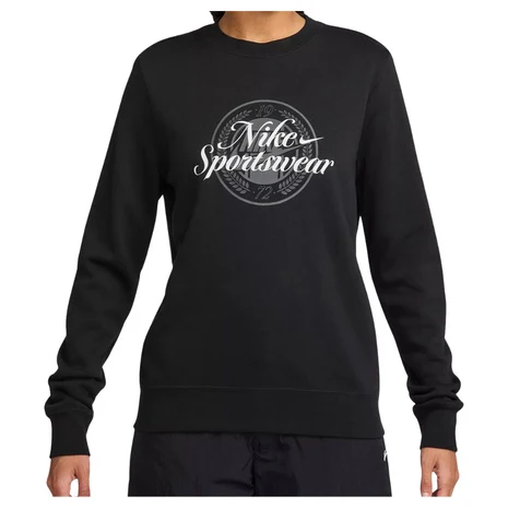 Nike Sportswear Women's Club Fleece Graphic Crewneck Sweatshirt