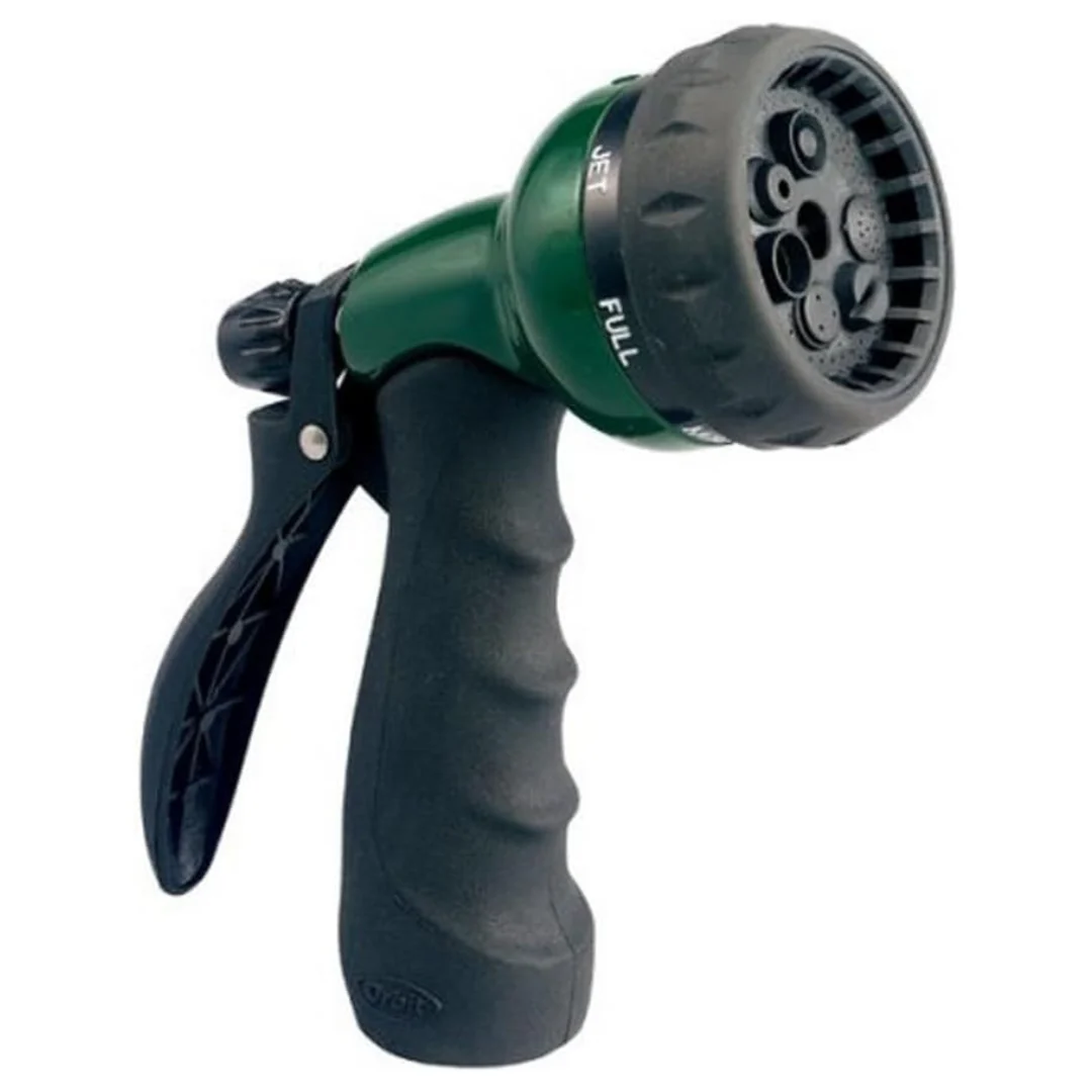 Orbit 7-Pattern Zinc Turret Pistol Hose Spray Nozzle