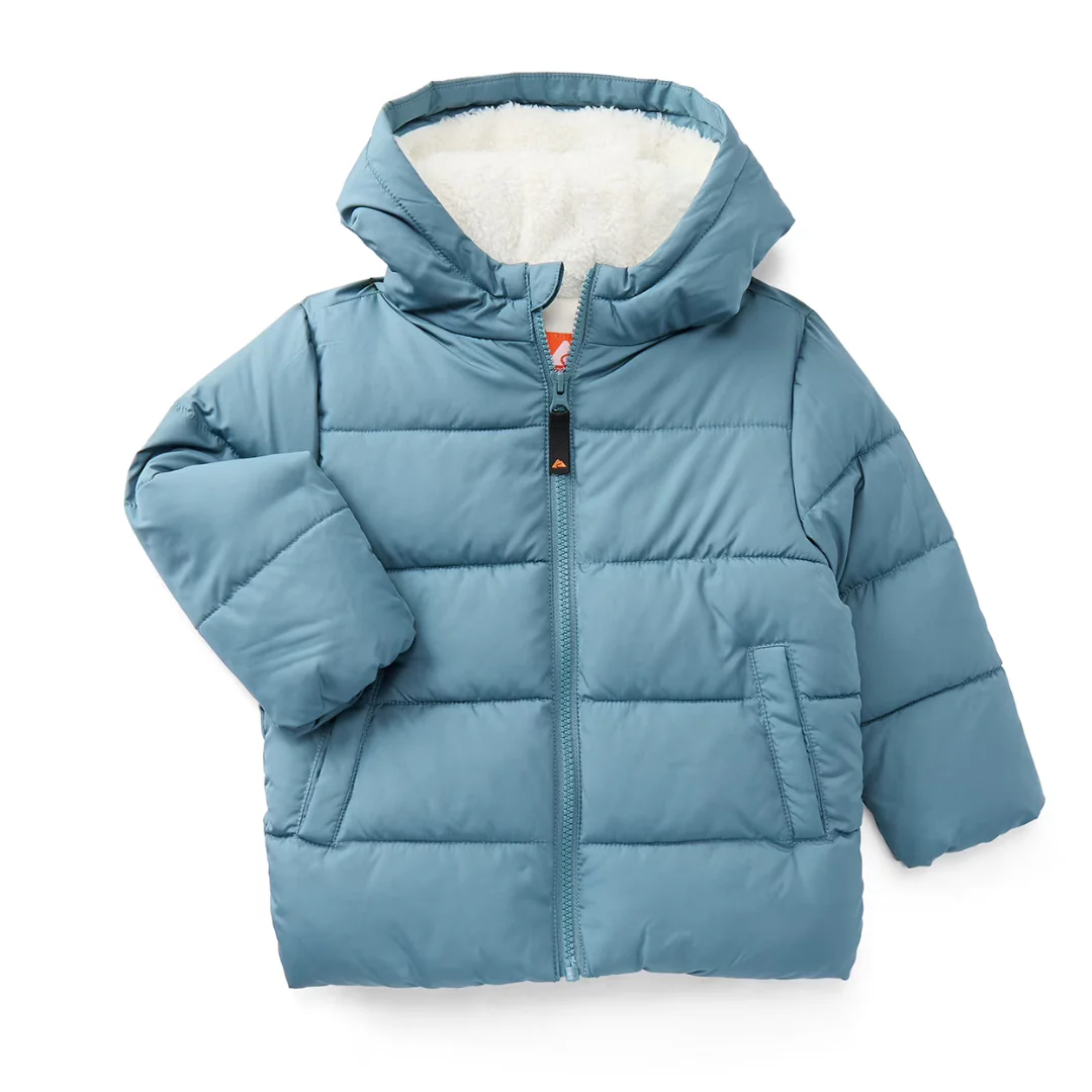 Ozark Trail Baby & Toddler Kids Puffer Jacket (12M-5T, Heritage Blue)