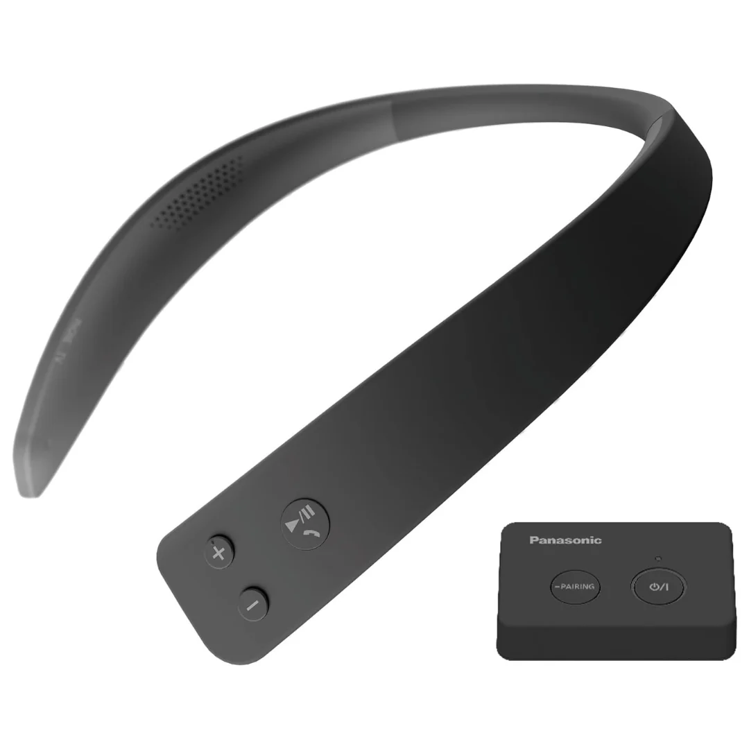Panasonic WN10 Wireless Wearable TV Neck Speaker W/ Built-in Microphone