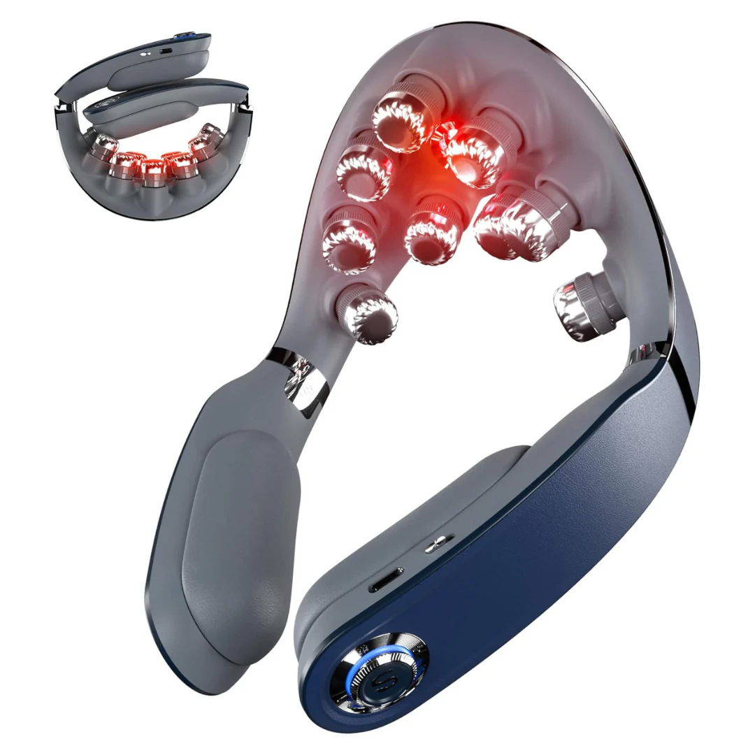 Portable 9D Deep Tissue Vibration Cordless Travel Neck Massager