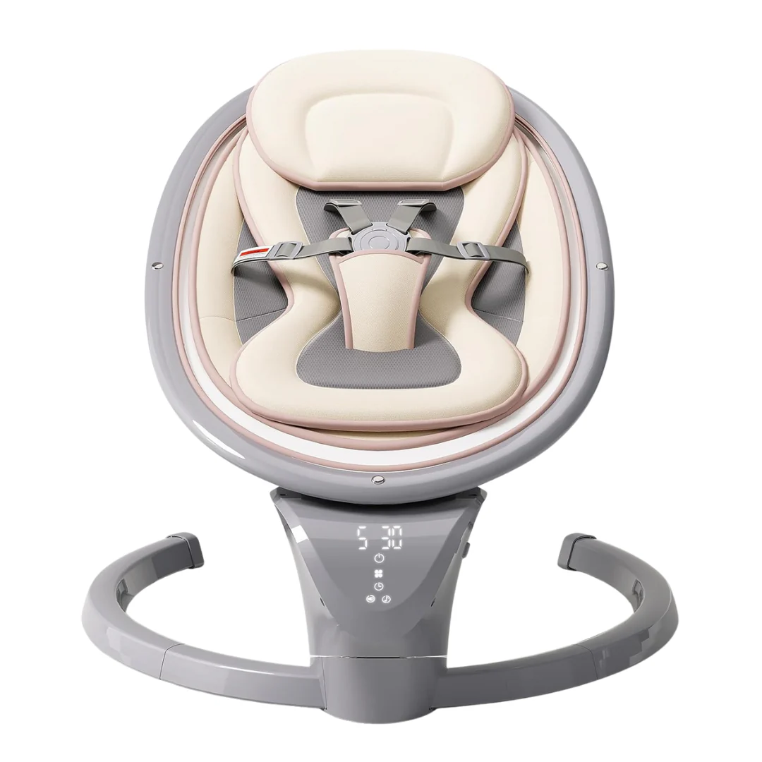 Portable Indoor & Outdoor Infant Baby Swing With Remote Control