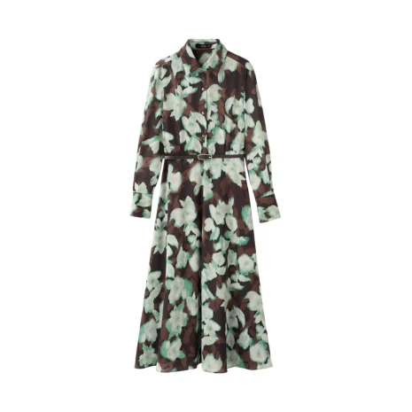 Printed Shirt Dress