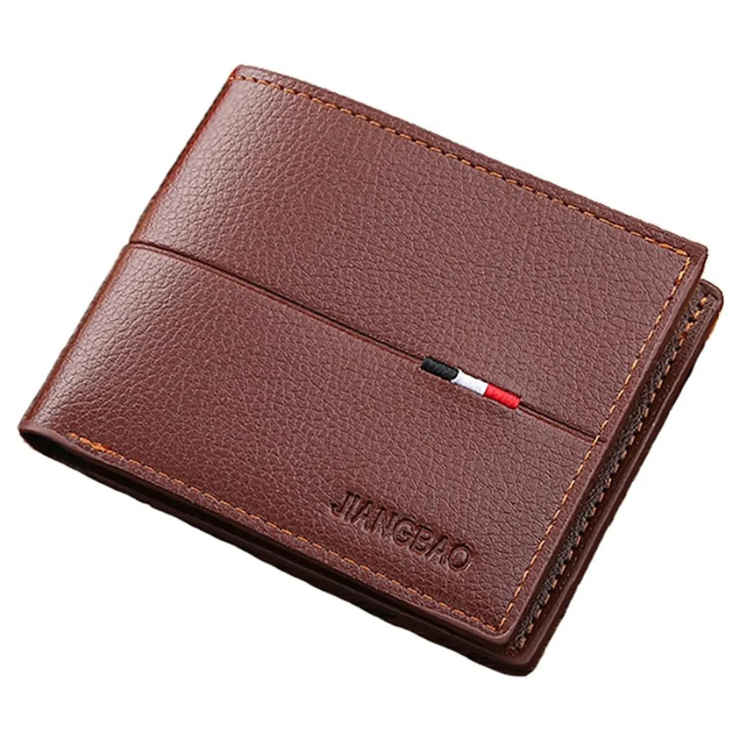 PU Leather Slim Wallet With Credit Card Holder