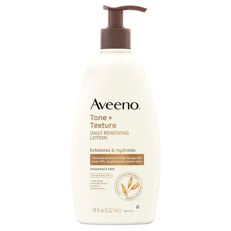 Pump Bottle Aveeno Tone & Texture Daily Renewing Body Lotion