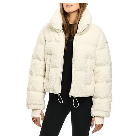Quilted Sherpa Puffer Jacket