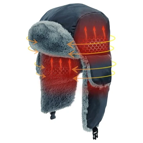 Rechargeable Heated Trapper Hat