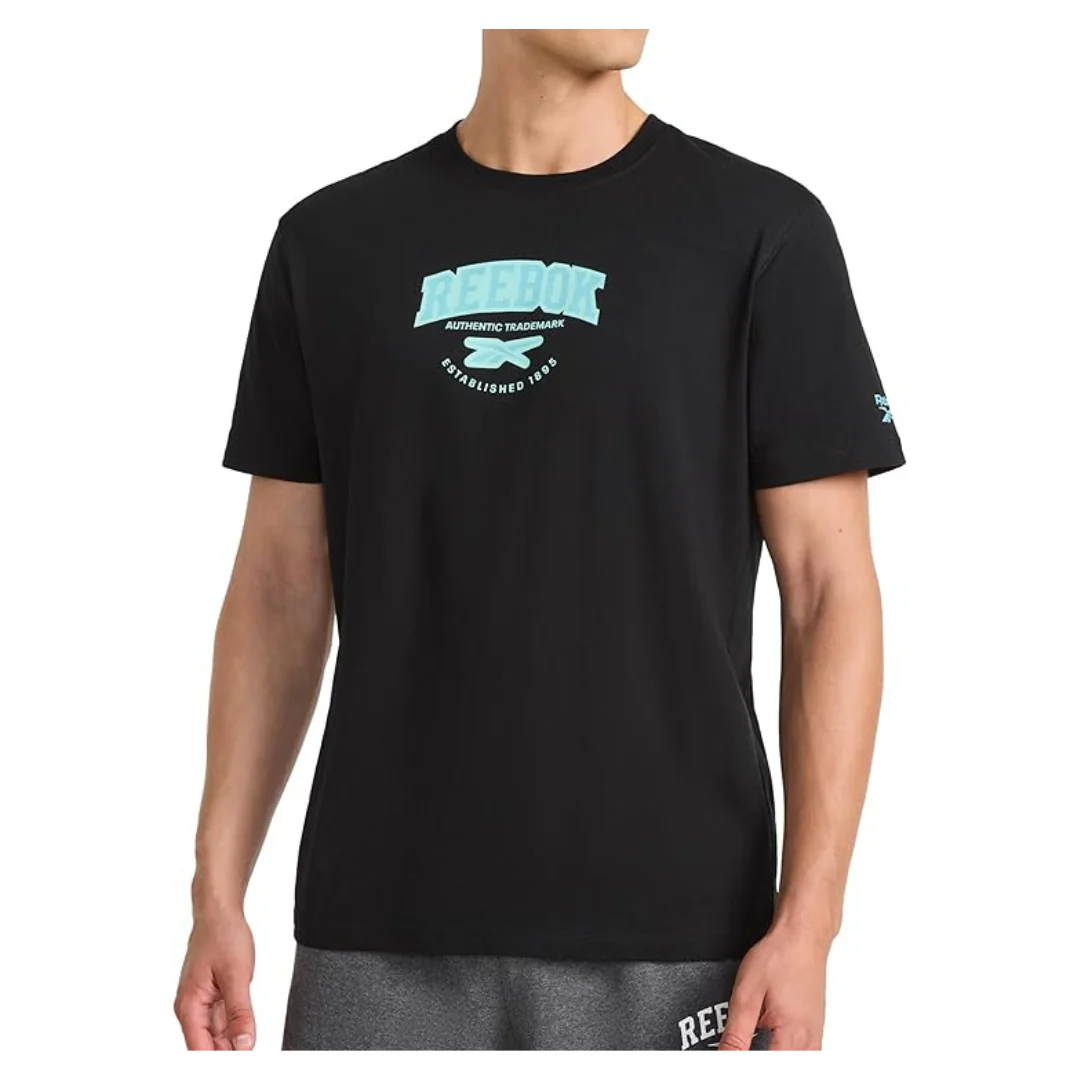 Reebok Men's Standard Fit Crewneck Graphic Crewneck T-Shirt