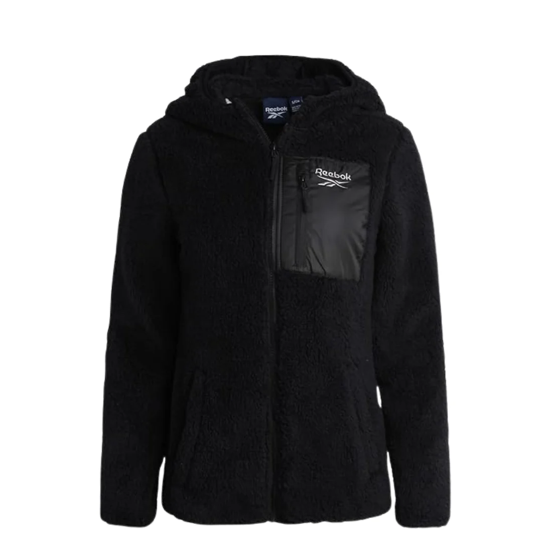 Reebok Women's Sherpa Fleece Zip-Up Hooded Jacket (3 Colors)