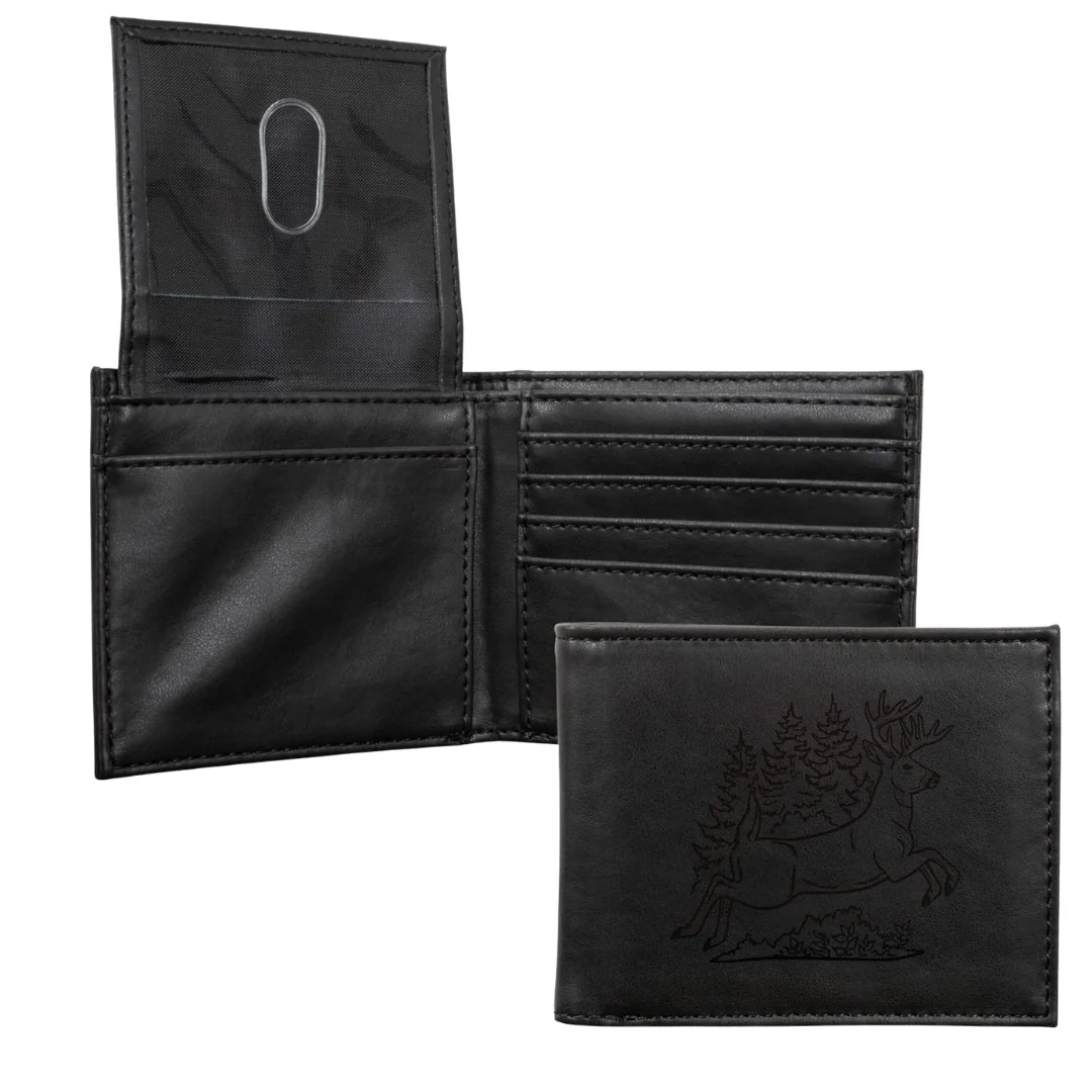 Rico Georgia Bulldogs Brown Laser Engraved Billfold