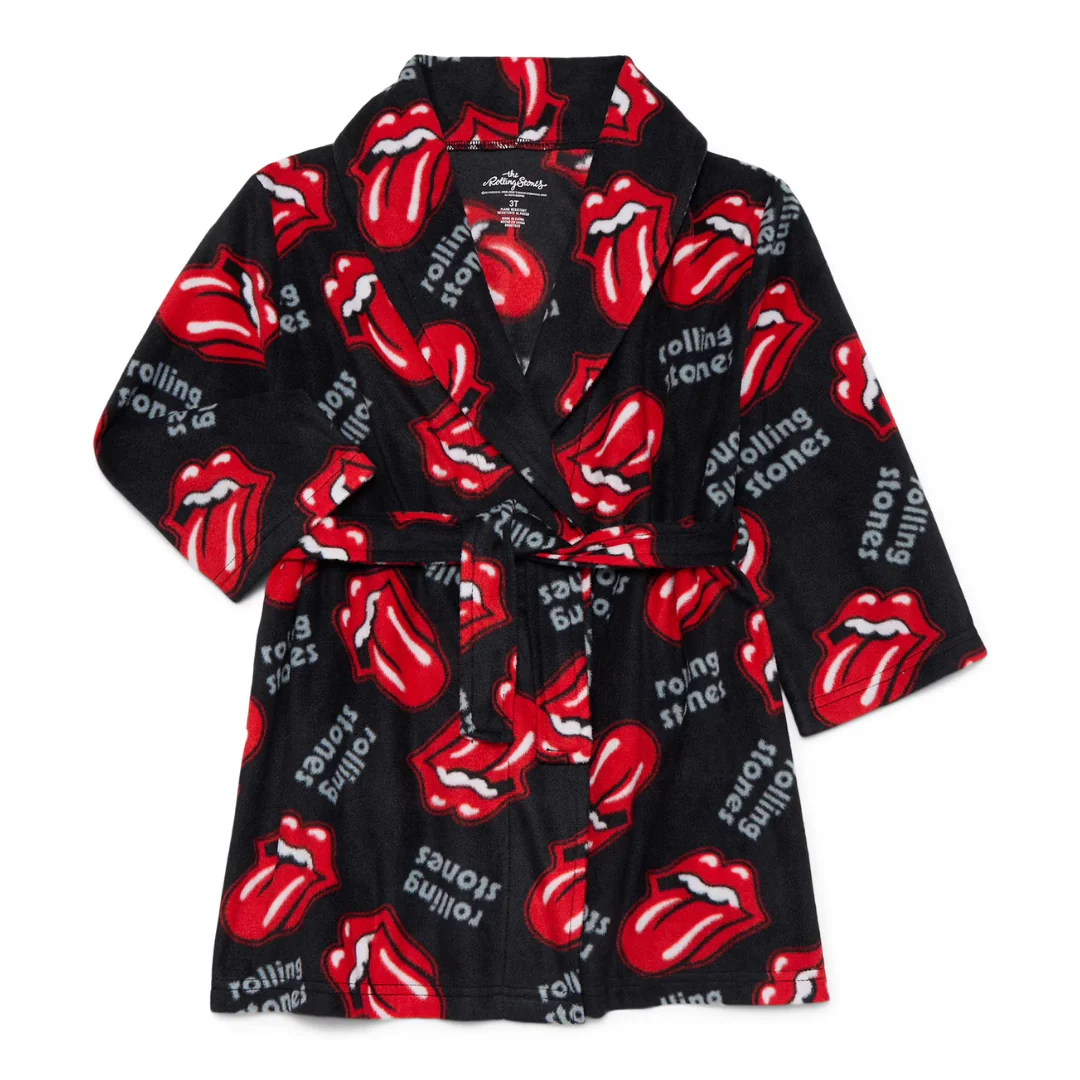 Rolling Stones Toddler Boys Or Girls Fleece Bathrobe Pajamas