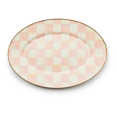 Rosy Check Oval Platter