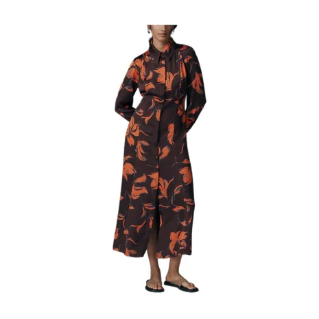 Satin Shirt Dress