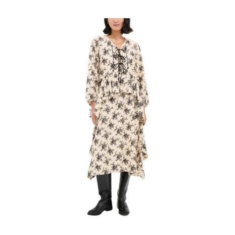 Sea New York Tie Front Midi Dress