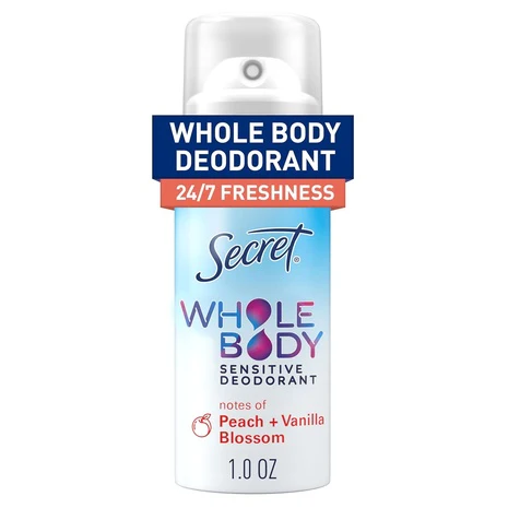 Secret Whole Body Travel Size Deodorant Spray