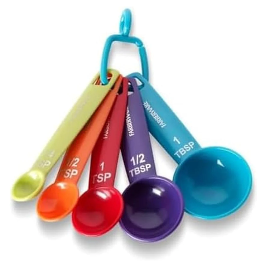 Set of 5 Farberware Small Color Measuring Spoons