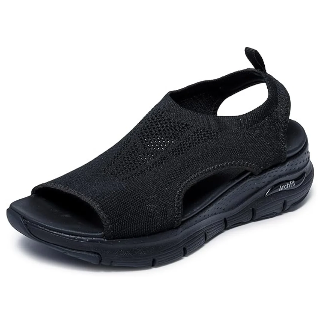 Skechers Women's Arch Fit City Catch Knit Slip-On Sandals