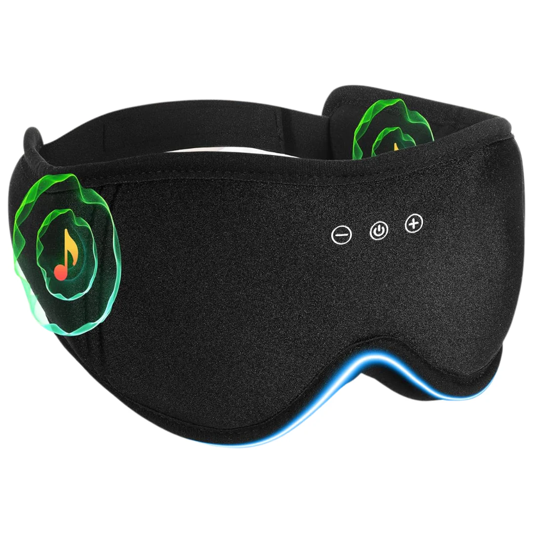 Sleeping Eye Mask With 5.4 Bluetooth Headphones