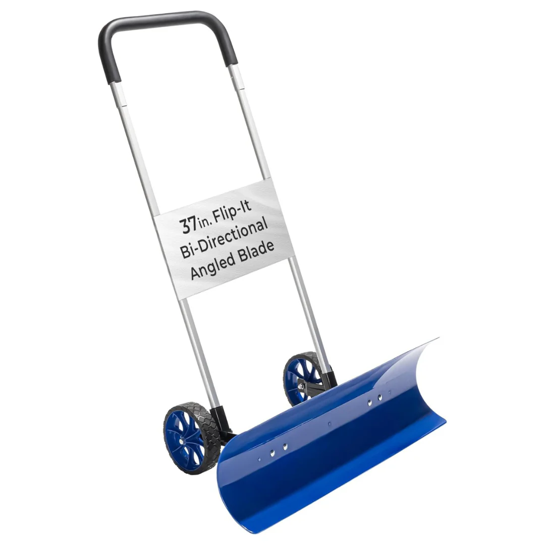 Snow Plow Shovel With 37" Reversible & Bi-Directional Angled Blade