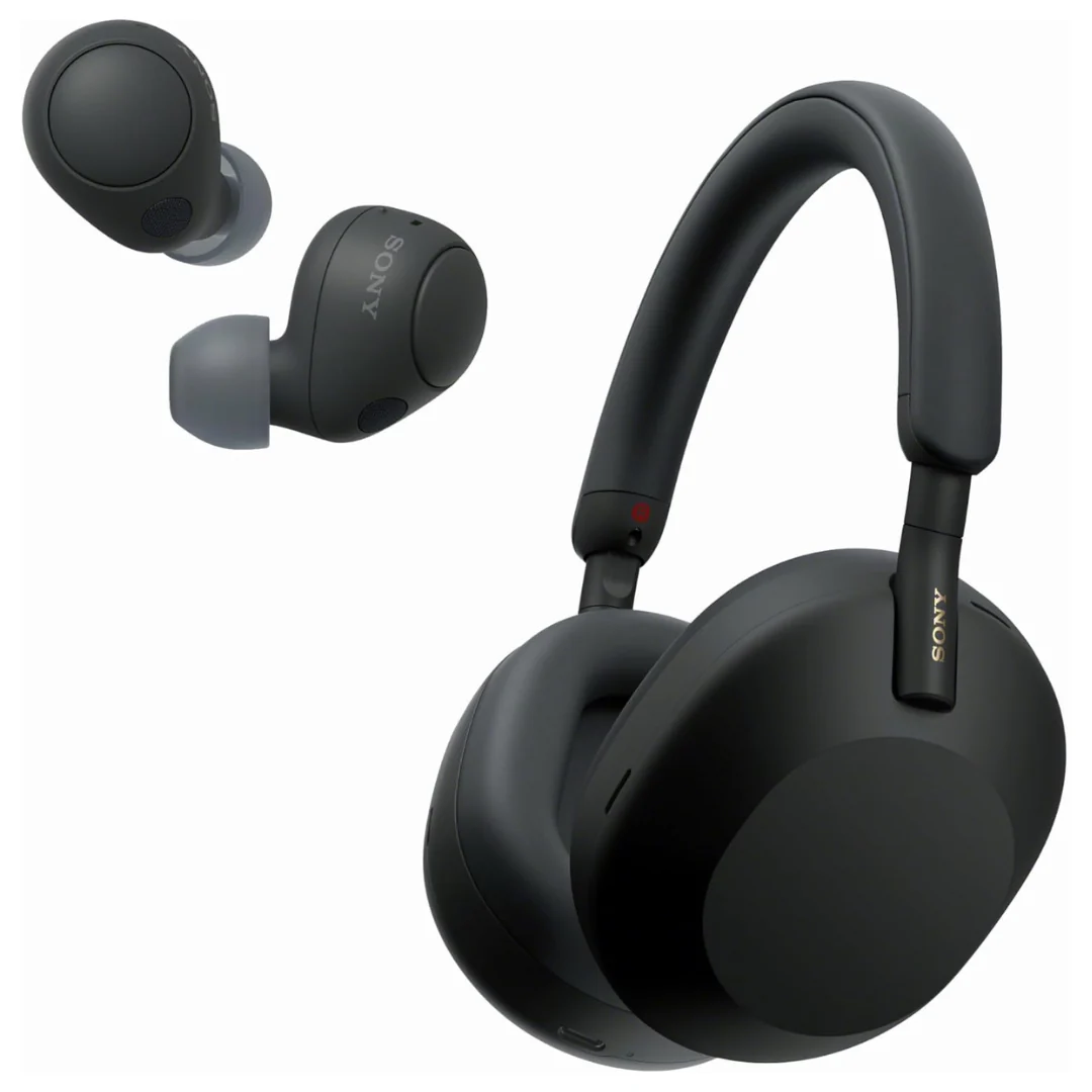 Sony WH-1000XM5 Premium Noise Canceling Headphones (4 Colors) + Sony WF-C700N Wireless Noise Canceling Earbud