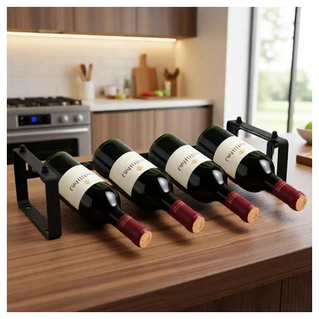 Stackable 4-Bottle Wine Rack