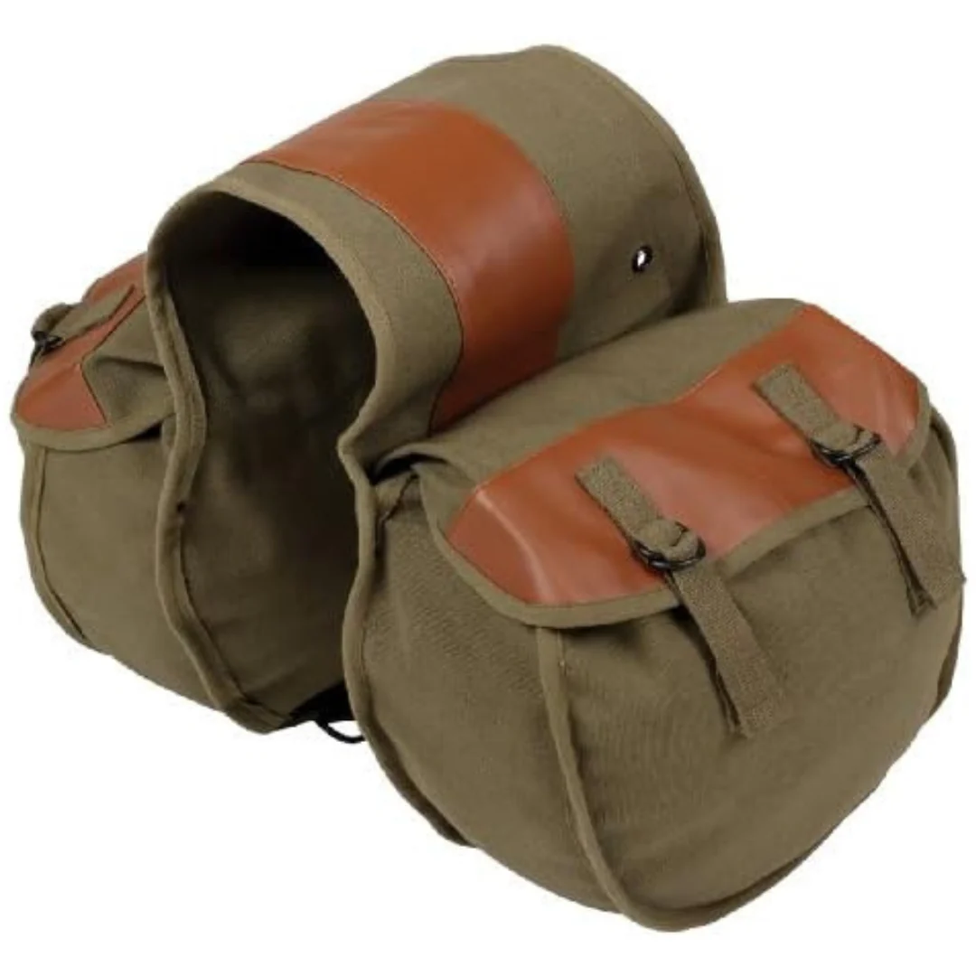 Stansport 22 Oz Canvas Saddlebags With Vinyl Backing