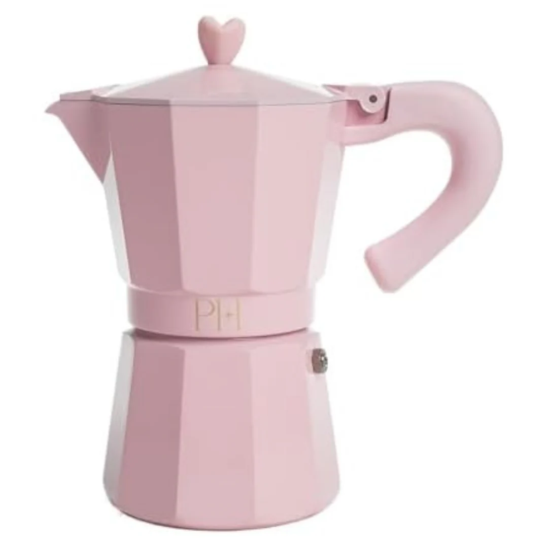 Stovetop Espresso And Coffee Maker With Iconic Heart Knob