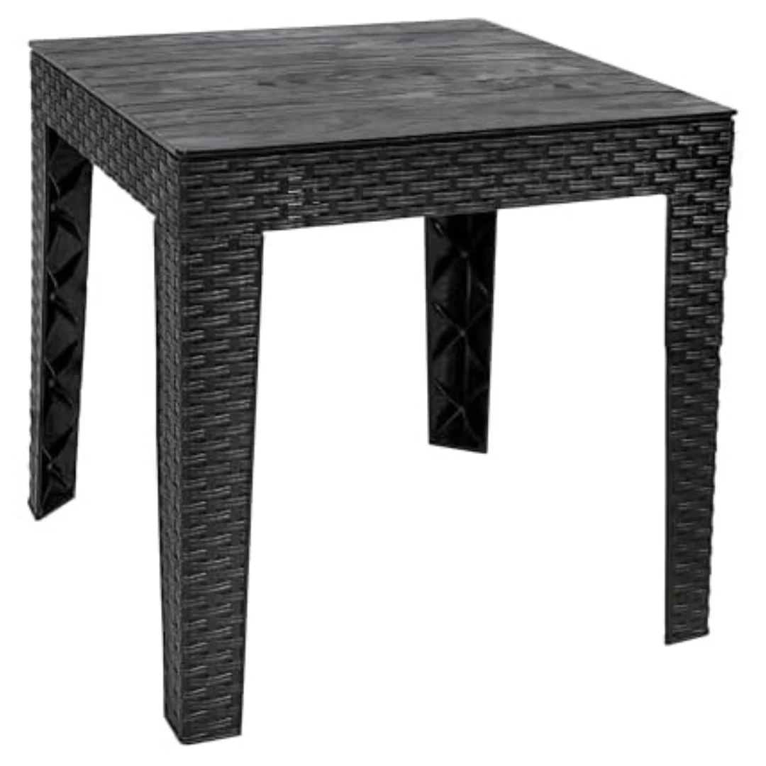 Sunnydaze Plastic Adirondack Square End Outdoor Side Table