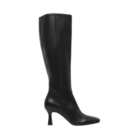 Tall Black Leather Boots