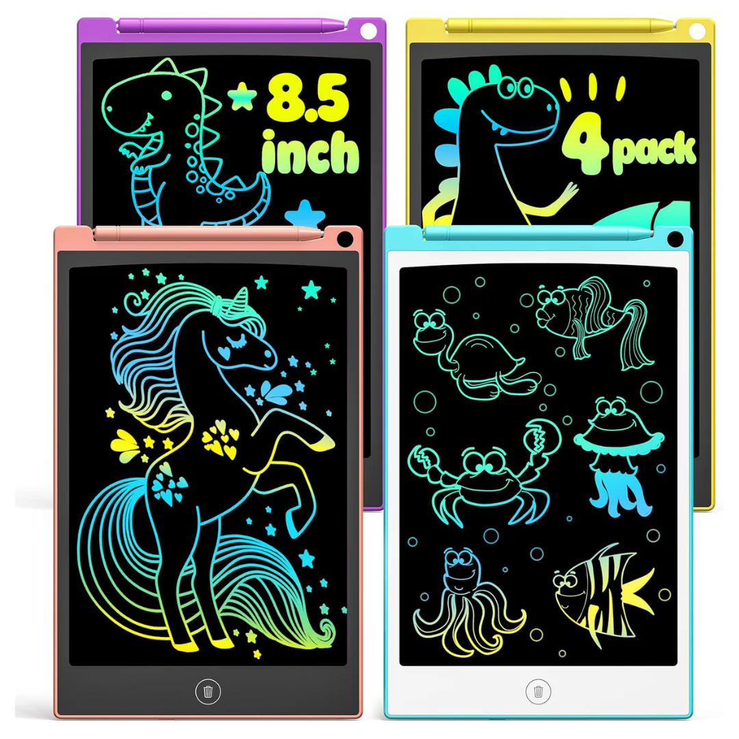 TECJOE Pack of 4 LCD 8.5″ Writing Tablets