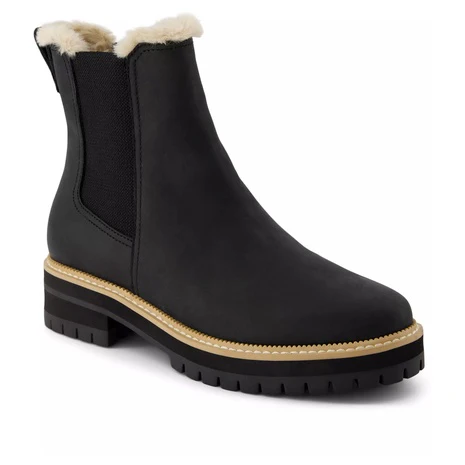 Toms Women's Bennet Faux Fur Chelsea Lug Booties