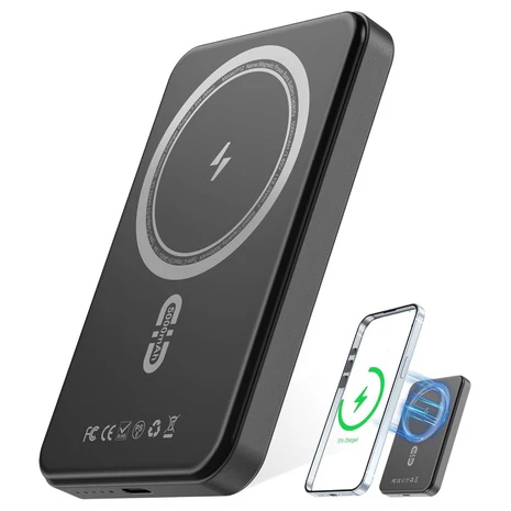 Ultra Slim 5000mAh Magnetic Portable Charger
