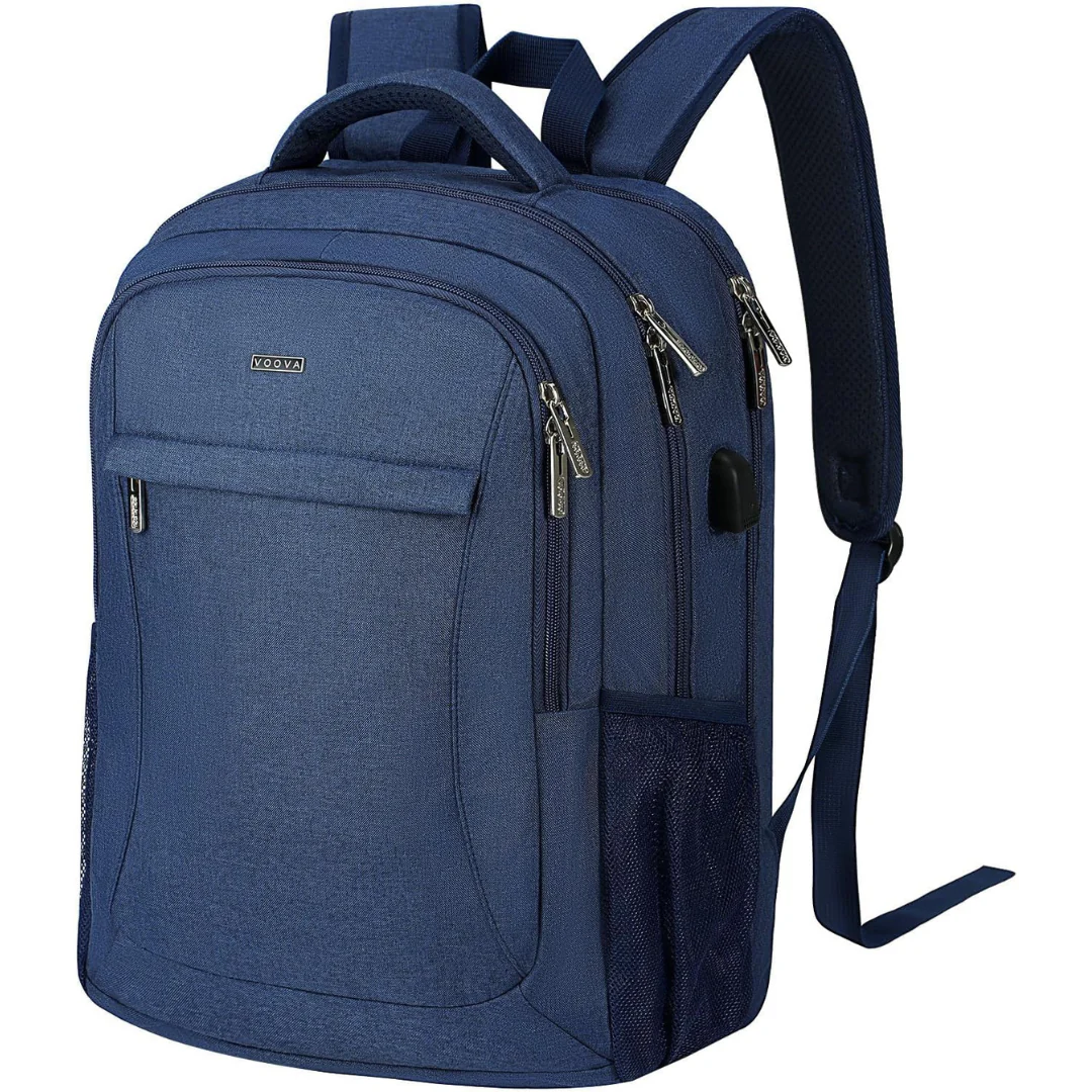 Unisex Travel 15.6" Laptop Backpack With USB Charging Port (Various)