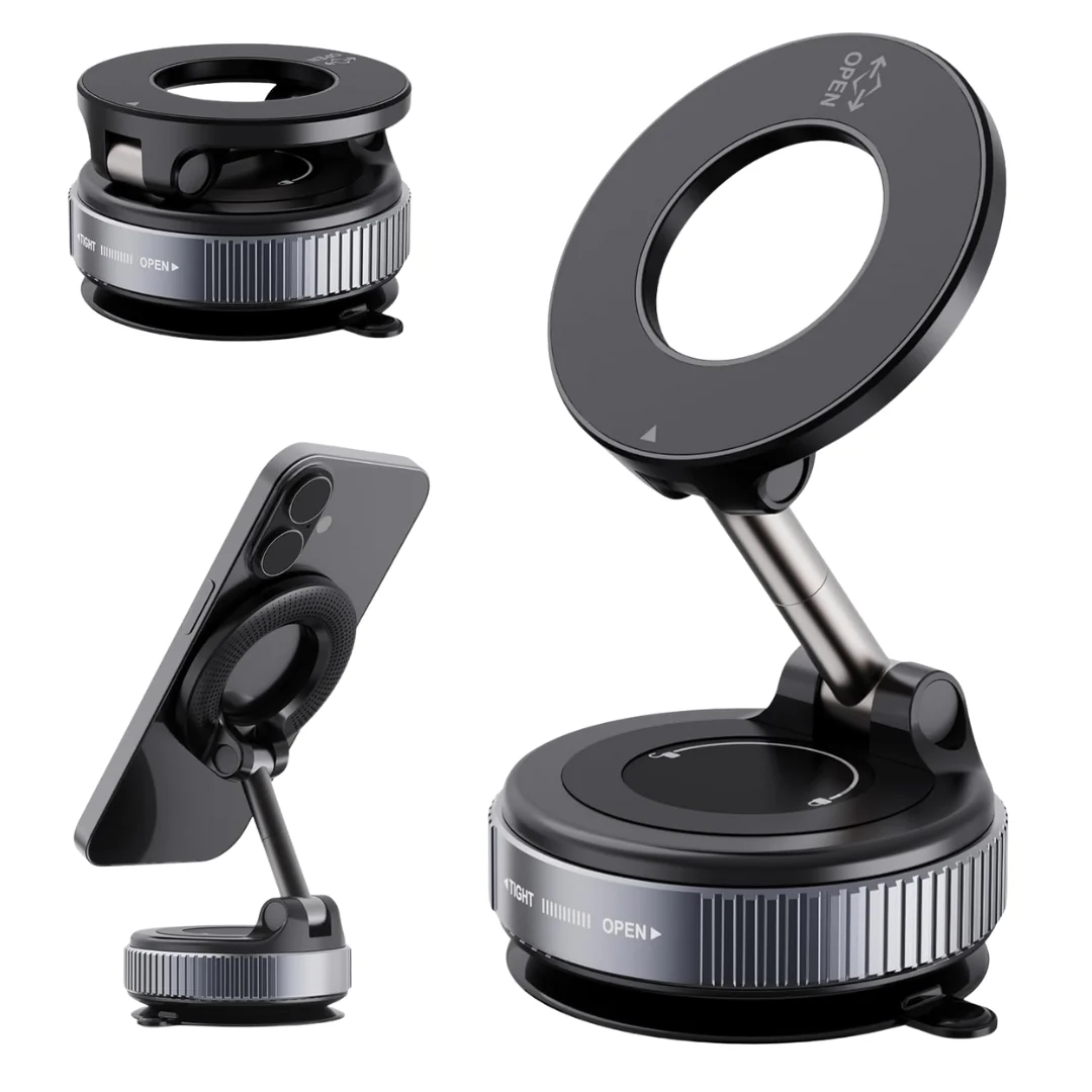 Upgraded 360deg. Vacuum Magnetic Car Phone Holder