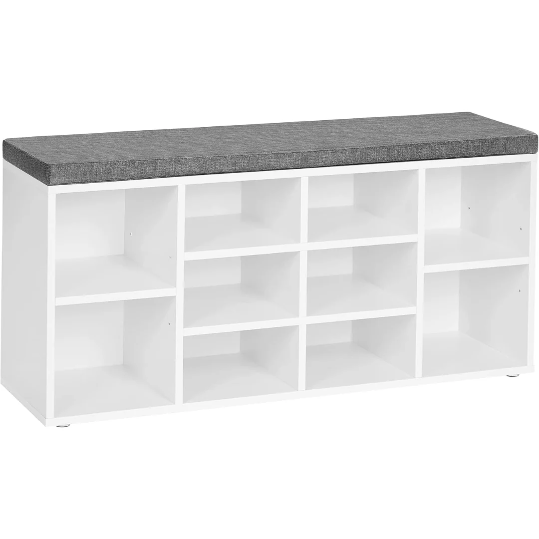 VASAGLE Shoe Storage Bench With Cushion