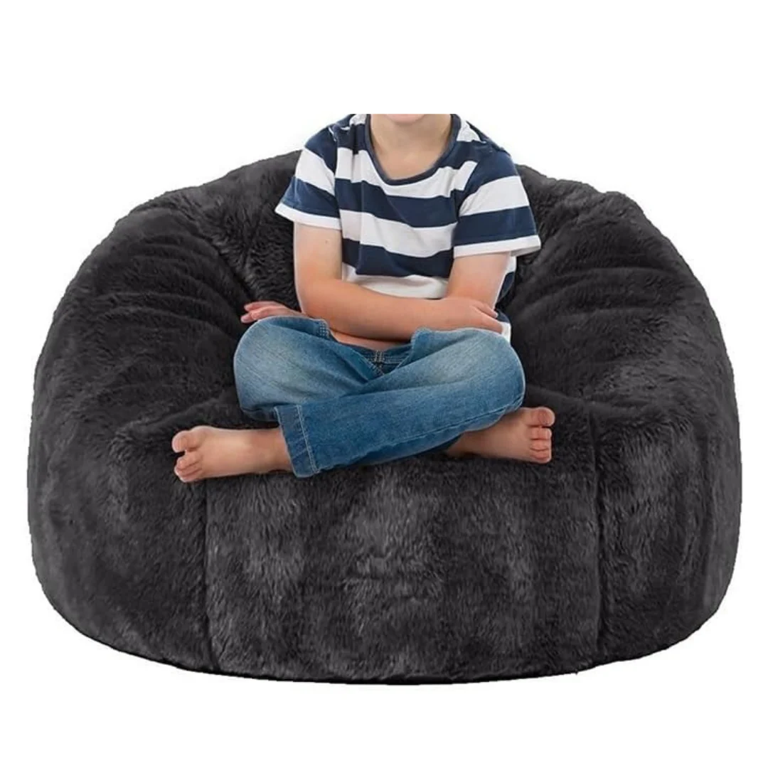 Washable Lazy Faux Fur Beanbag Chairs (2.3-3.3Ft)