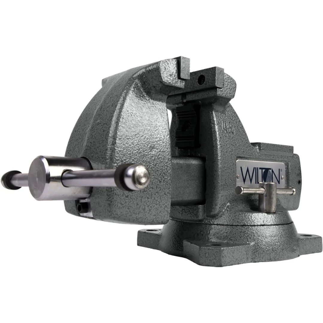 Wilton Mechanics Bench Vise, 4" Jaw Width, 4-1/2" Jaw Opening, 3-7/16" Throat