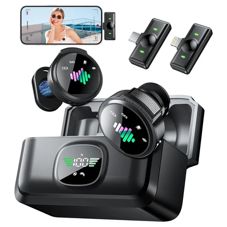 Wireless Noise Reduction Mini Lavalier Microphone