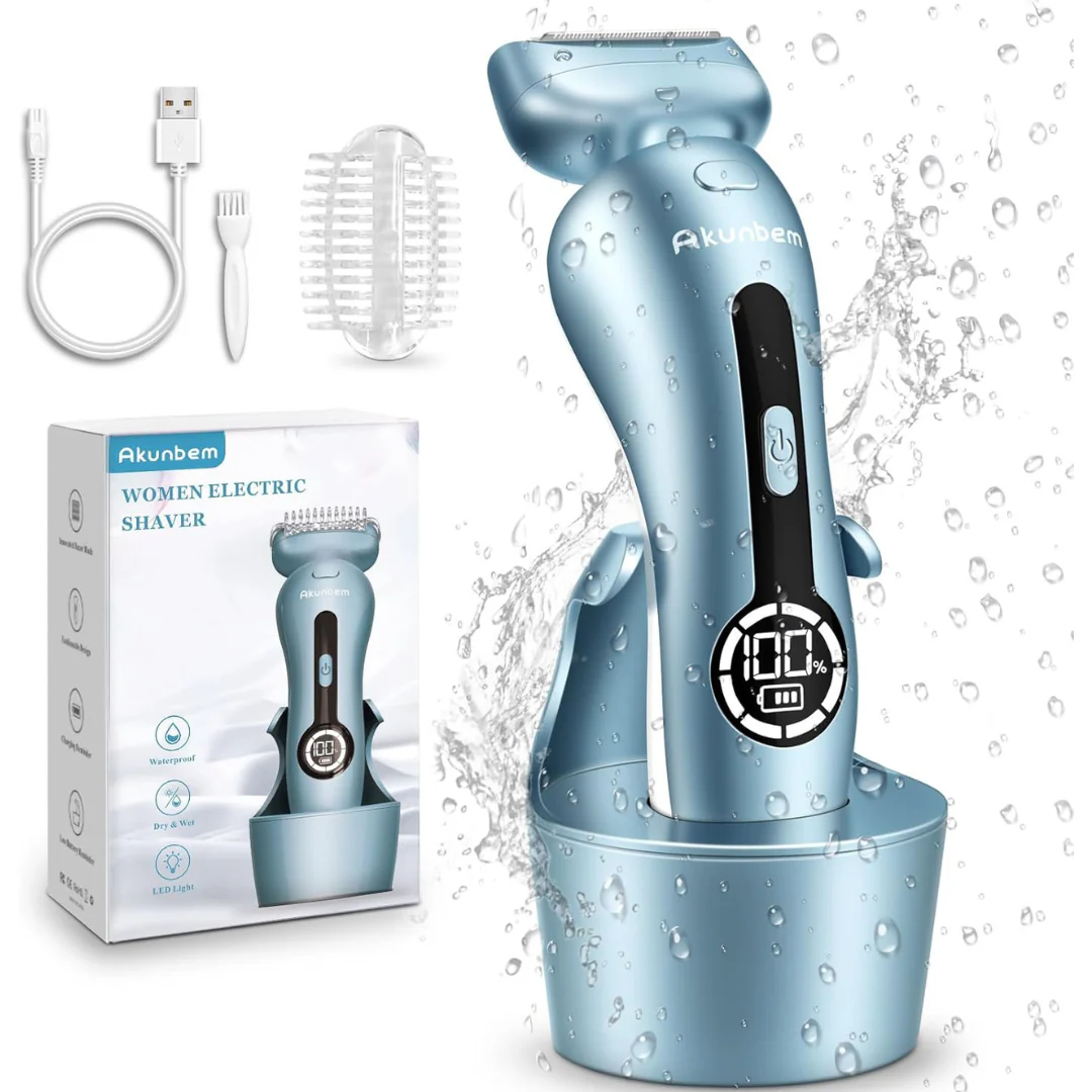 Women's Electric Rechargeable Wet Dry Painless Cordless Trimmer
