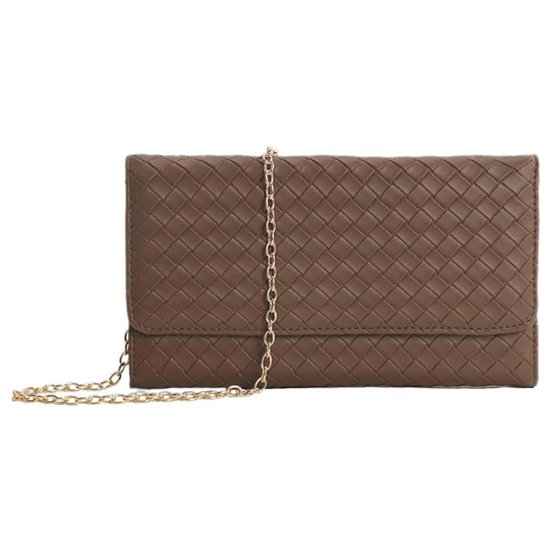 Womens Small Leather Bag With Chain (2 Colors)