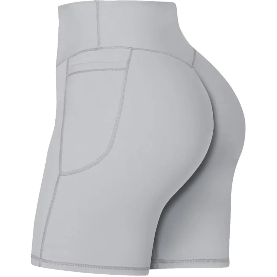 Women's Tummy Control 8" No Front Seam Shorts w/ Pockets
