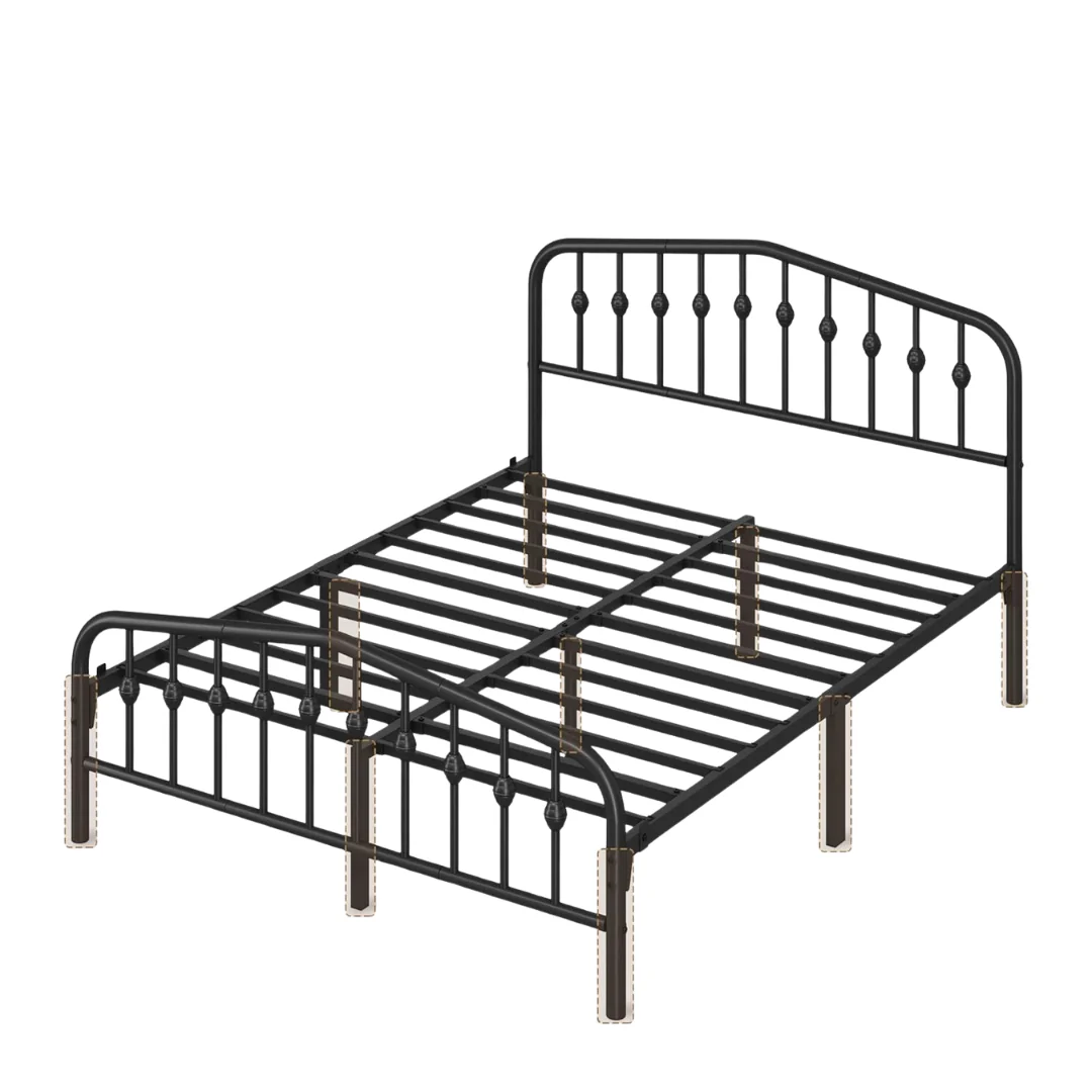 Yaheetech Queen Size Metal Platform Bed Frame