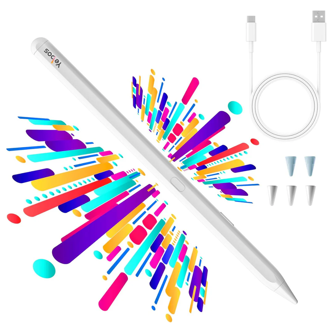Yebos Stylus Pen For iPad W/ Tilt & Palm Rejection (2 Colors)