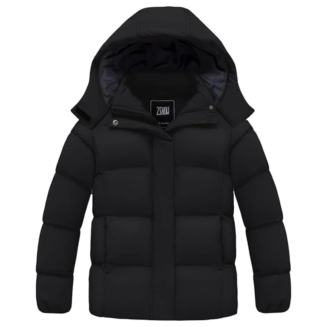 ZSHOW Girls' Puffer Jacket Hooded Lightweight Winter Coat